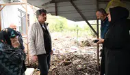 Kartepe'de selin izlerini silmek için sahaya inen Başkan Kocaman ailelerle buluştu