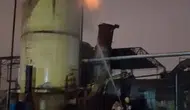 İnegöl Organize Sanayi Bölgesi'ndeki fabrikada talaş silosu yangını paniği
