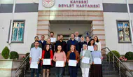 Kayseri'de palyatif bakımda uzmanlaşan hemşireler sertifikalarını aldı