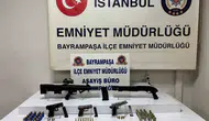 Bayrampaşa'da bir eve düzenlenen operasyonda cephanelik çıktı