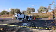Nevşehir'de trafik kazası: Refüje çarpan araç takla attı, bir kişi hayatını kaybetti