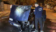 Kayseri'de seyir halindeki araç bir anda alev topuna döndü