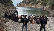 Fethiye kıyılarında kaçış planı suya düştü: 34'ü çocuk 62 göçmen yakalandı