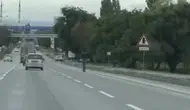 Eskişehir Çevreyolunda Scooterlı Sürücü Tehlike Saçtı