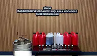 Gerze'de sahte alkol baskını: İş yerinde üretim malzemeleri yakalandı