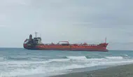 Karadeniz'de dron saldırısına uğrayan gemi Samsun'da karaya oturdu
