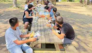 Koruma altındaki çocuklar tabiat parkında doyasıya eğlendi