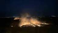 Osmaniye'de mısır tarlasında korkutan anız yangını