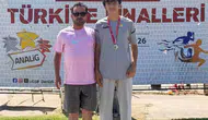Erzincanlı sporcu Denizli'deki finalde podyuma çıktı