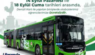 Denizli'de öğrencilere okulun ilk haftasında ücretsiz ulaşım desteği