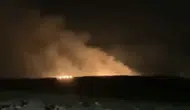 Yukarıalagöz köyünde rüzgarla yayılan arazi yangını korku dolu anlar yaşattı