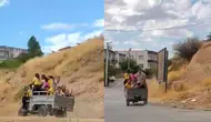 Siirt'te öğrencilerin tehlikeli okul yolu: Patpat kasasında eğitime ulaşım çabası