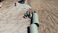 Bayburt'ta 57 bin dekar araziyi suya kavuşturacak dev projede denetim mesaisi