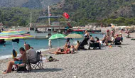Eylül sonunda Fethiye sahillerinde yazdan kalma yoğunluk
