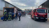 Merkezefendi'deki kırpıntı deposunda korkutan yangın paniği