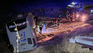 Amasya'da yolcu otobüsü bariyerleri aşıp şarampole devrildi: 24 yaralı