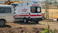 Konteyner yükleme çalışması sırasında kamyondan düşen işçi yaralandı