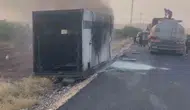 Kurtalan'da TPAO'ya ait jeneratör taşıyan tır kaza yaptı: Kurtarma çalışması sırasında yangın çıktı