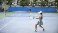 Mersin'de Zafer Bayramı coşkusu tenis kortlarına taşındı