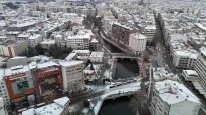 Yılın Son Karı Eskişehir'i Beyaza Bürüdü, Porsuk Çayı Dondu