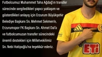 Eskişehirspor’dan Taha Ağdağ transferi için teşekkür mesajı