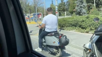 Eskişehir’de Akılalmaz Manzara: Kask Başta Değil Plakada