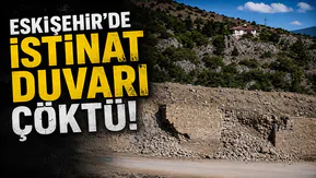 Eskişehir’de İstinat Duvarı Çöktü