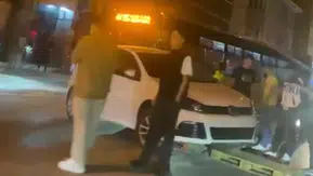 Eskişehir’de Otomobil Mantar Dubaların Üzerinde Askıda Kaldı