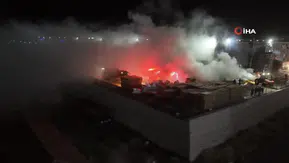 Eskişehir’de fabrika bahçesindeki yangın söndürüldü