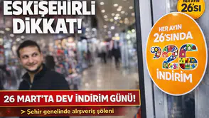 Eskişehirli dikkat! Ayın 26’sında alışveriş şöleni var: İşte indirimli işletmelerin listesi