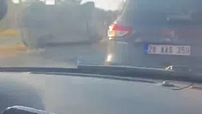 Eskişehir'de Feci Kaza: Otomobil Ters Döndü