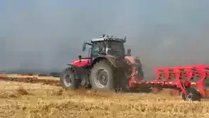Mihalıççık’ta Anız Yangını Paniği