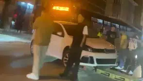 Eskişehir’de Otomobil Mantar Dubaların Üzerinde Askıda Kaldı