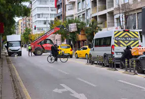 Eskişehir’de İnşaat Çalışması Trafiği Aksattı