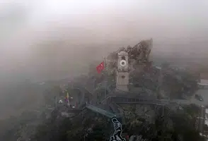 Sivrihisar’da Sis Denizini Andıran Manzara