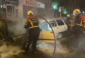 Aydın'da seyir halindeki otomobil alev alev yandı: Sürücü son anda kurtuldu