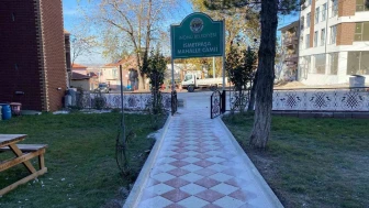 İnönü’de İsmetpaşa Camii çevresinde düzenleme çalışmaları başladı