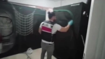 Jandarma, iklimlendirme sistemiyle yasaklı madde yetiştiren 3 kişiyi yakaladı