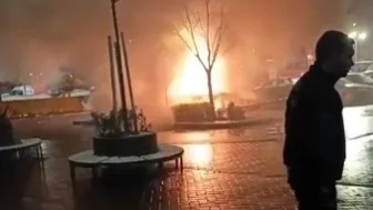 Eskişehir Şehir Hastanesi Otopark Yangını Kamerada