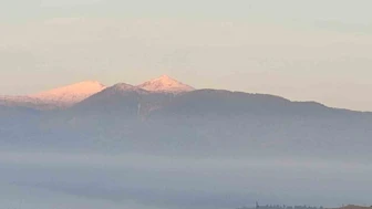 Kütahya'da Eğrigöz Dağı Beyaza Büründü