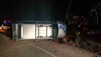 Bilecik’te kontrolden çıkan pikap PTS direğine çarptı: Sürücü yaralı