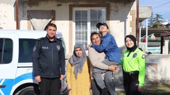 Polis ekipleri Ercan’ın hayalini gerçekleştirdi