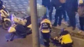 Eskişehir’de Motosikletli Kurye Kaza Yaptı