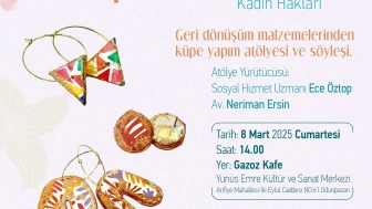 Eskişehir’de 8 Mart’a Özel: Geri Dönüşümden Şık Küpeler!