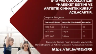 ESTÜ'den Çocuklar İçin Jimnastik Kursu!