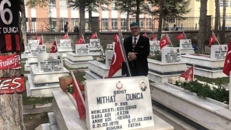 Şehadetinin sene-i devriyesinde şehit binbaşı Mithat Dunca unutulmadı