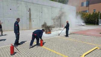 Eskişehir'de hastanede nefes kesen helikopterli tatbikat gerçeği aratmadı
