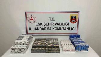 Eskişehir'de motosiklet üzerinde bin 100 kaçak sigara ele geçirildi