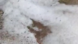 Eskişehir'in o ilçesi 20 dakikada beyaza büründü