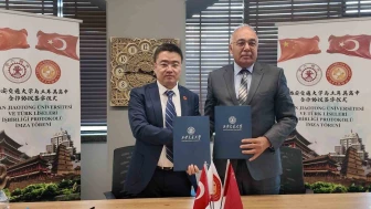 Eskişehirli lise ile Çinli üniversite arasında burs protokolü imzalandı